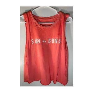 Sun My Buns ✨ Size M ✨ Beach Tank & Muscle Tee ✨